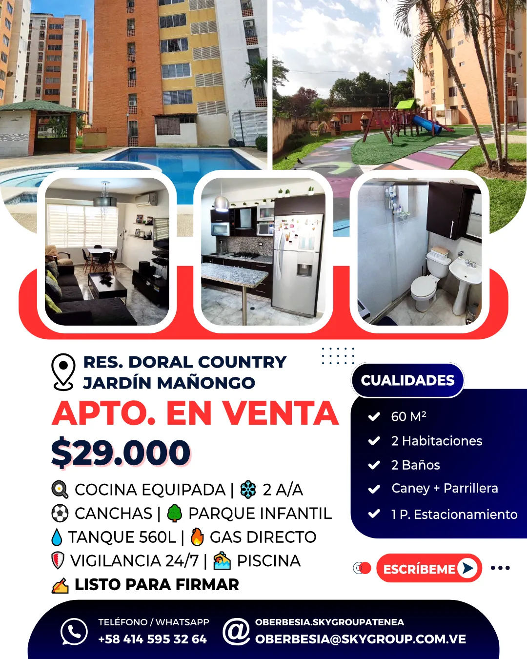 Apartamento en Venta Residencias Doral Country Mañongo, Naguanagua