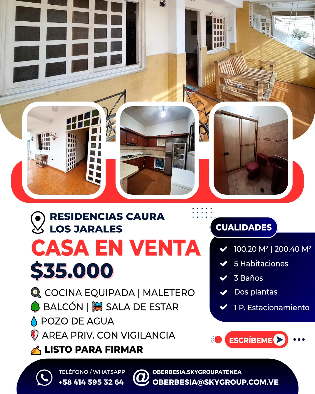 Casa en venta Los Jarales Residencias Caura San Diego