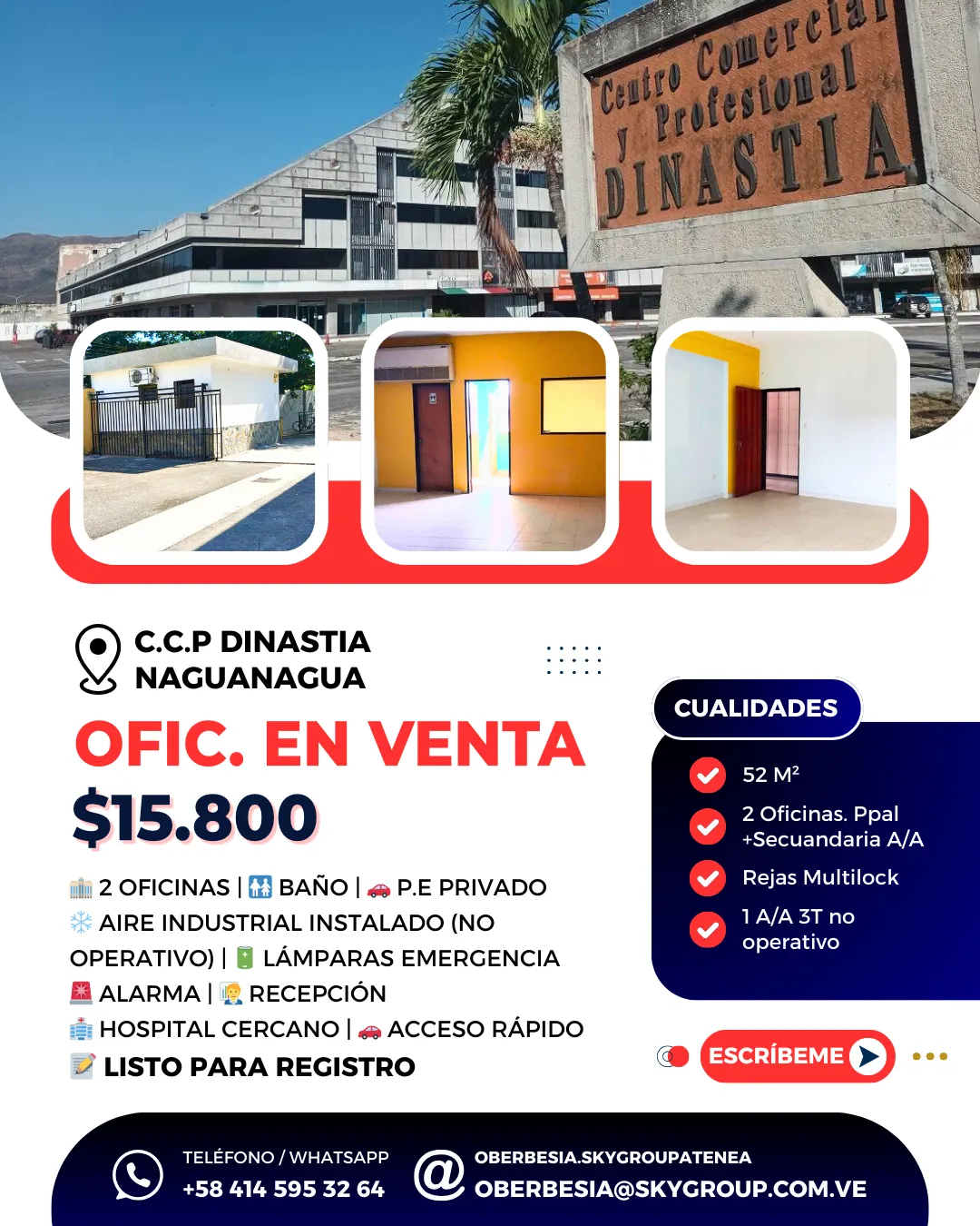 Oficina Dinastía En Venta - Oportunidad Negocio Oficinas Naguanagua